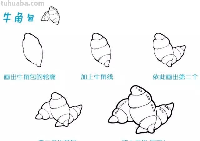 简笔画丨甜点小美食简笔画，简单益智，孩子都爱画，建议先收藏！