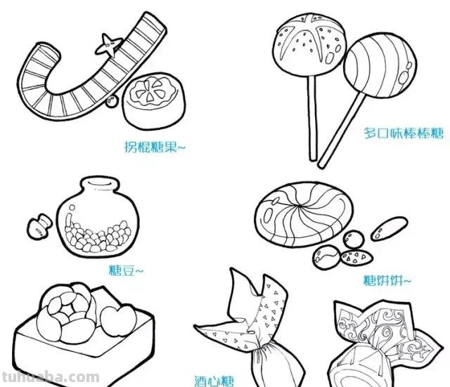 简笔画丨甜点小美食简笔画，简单益智，孩子都爱画，建议先收藏！