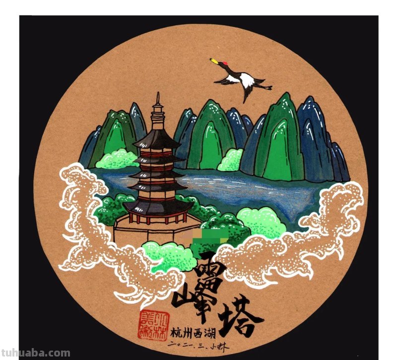 创意儿童画 -古建筑风景 绘画特色班用的课