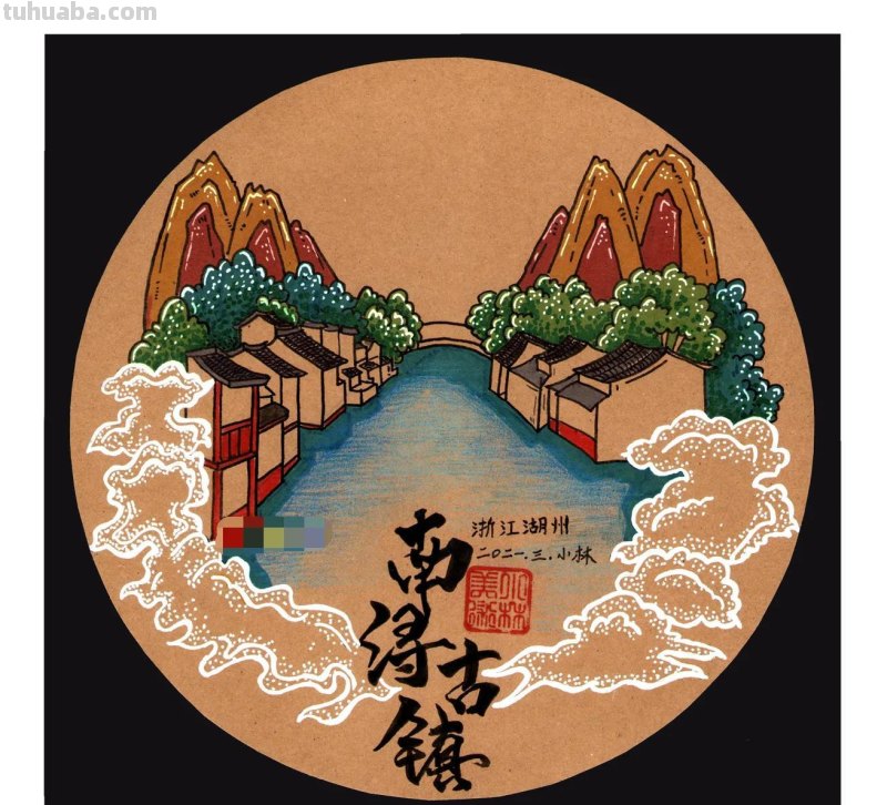 创意儿童画 -古建筑风景 绘画特色班用的课
