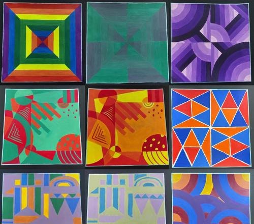 色彩软硬构成及色彩软硬构成作业图片 