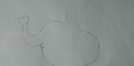 大象简笔画彩色怎么画 3~6岁儿童画大象过程？