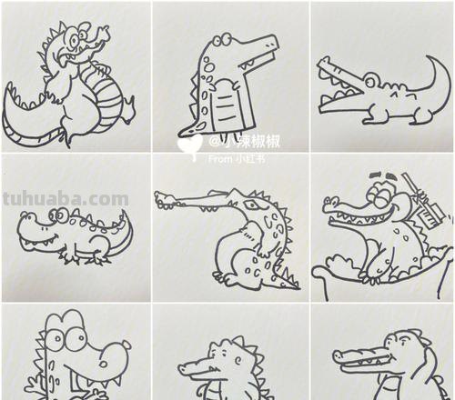 小鳄鱼怎么画简笔画 如何画鳄鱼又帅又霸气？