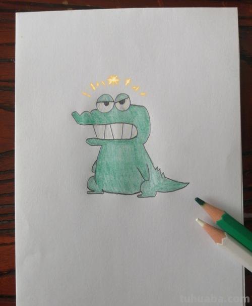 小鳄鱼怎么画简笔画 如何画鳄鱼又帅又霸气？