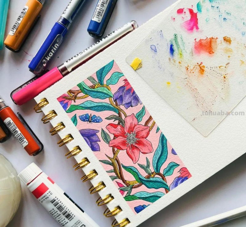 58张高颜值水彩线描装饰画！附带详细教程，让你从小白逆袭成大神