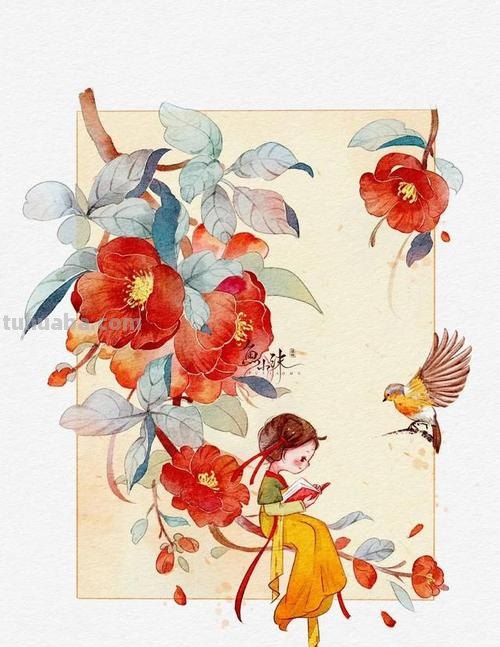 漂亮小清新水彩插画作品素材，收藏起来每天练习一副