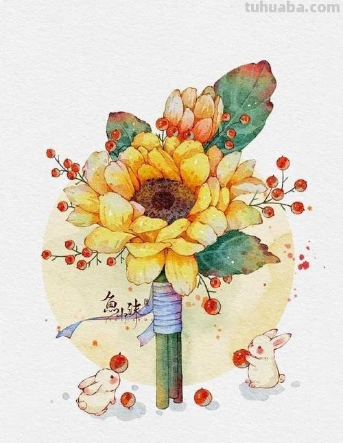 漂亮小清新水彩插画作品素材，收藏起来每天练习一副