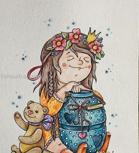漂亮小清新水彩插画作品素材，收藏起来每天练习一副