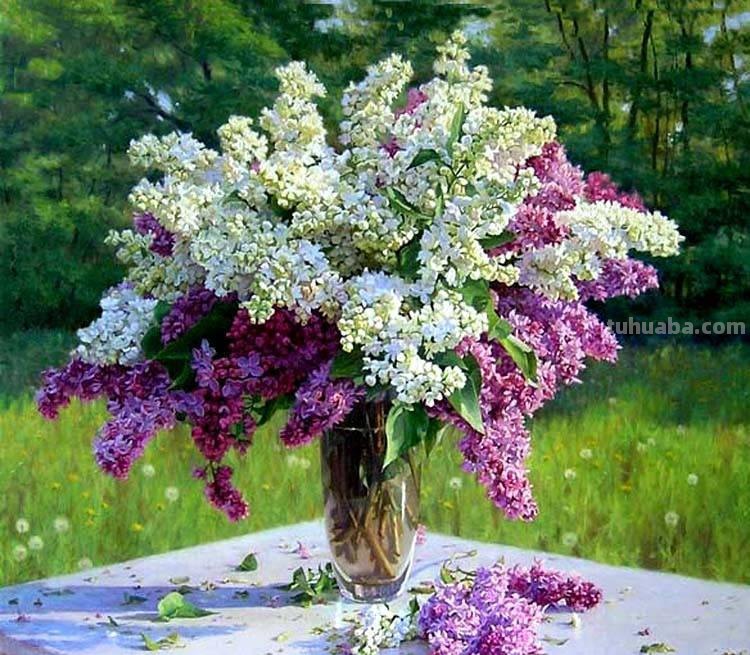 乌克兰Gennadiy Kirichenko花卉静物油画欣赏