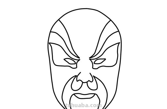 脸谱简笔画怎么画步骤 一年级简笔脸谱？
