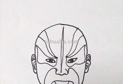 脸谱简笔画怎么画步骤 一年级简笔脸谱？