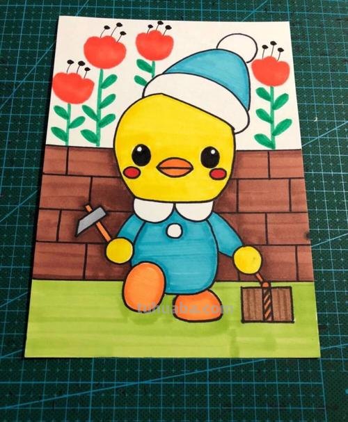 简单的色彩画图片及简单的色彩画图片马克笔 