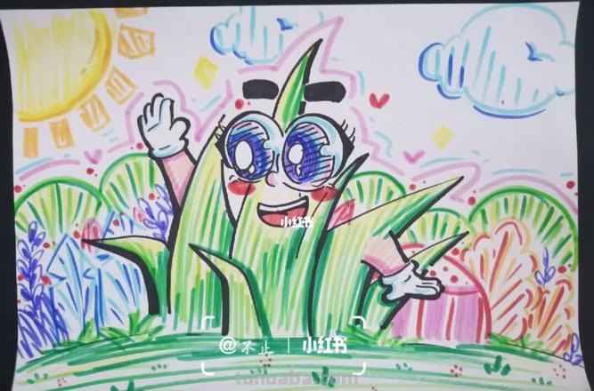 【如何绘制色彩缤纷的草丛？】——涂画吧小编教你怎么画！ 