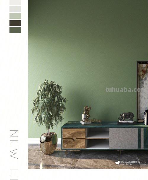墙布色彩及墙布色彩的搭配效果图 