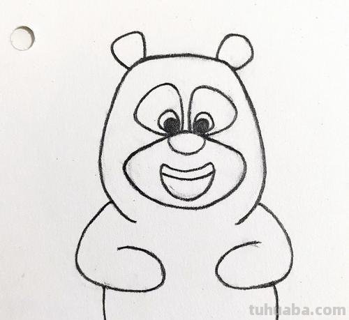 熊二怎么画简笔画 画小熊的简笔画?
