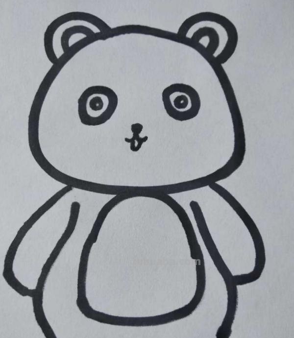 熊二怎么画简笔画 画小熊的简笔画？