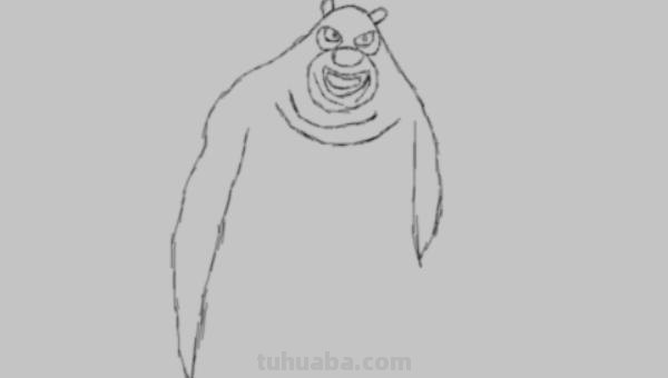 熊二怎么画简笔画 画小熊的简笔画？