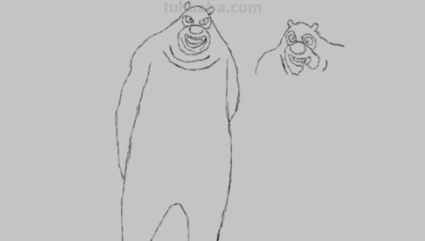 熊二怎么画简笔画 画小熊的简笔画？