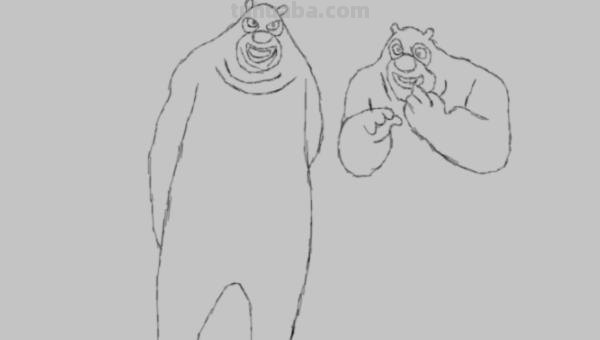 熊二怎么画简笔画 画小熊的简笔画？
