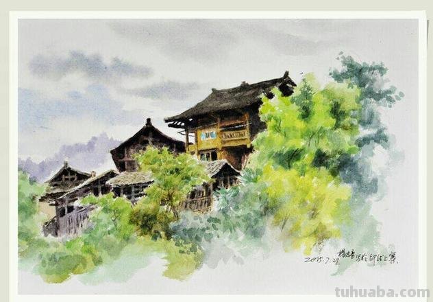 《苗寨色彩写生：颜色的魔力在苗族文化中的表现》 