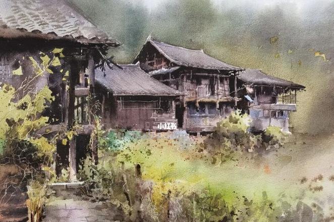 《苗寨色彩写生：颜色的魔力在苗族文化中的表现》 