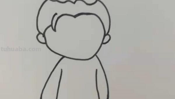 简笔画小朋友怎么画 简笔画上学男孩儿的画法？