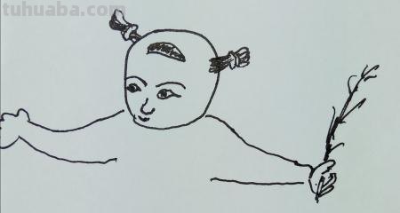 简笔画小朋友怎么画 简笔画上学男孩儿的画法？