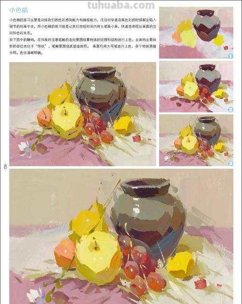 色彩水粉步骤及色彩水粉步骤图 