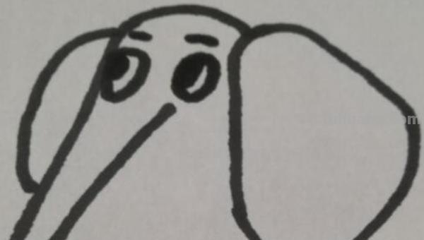大象的简笔画怎么画 儿童简笔画：大象的最简单画法？