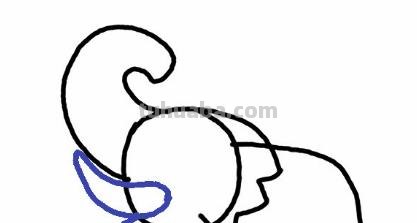 大象的简笔画怎么画 儿童简笔画：大象的最简单画法？