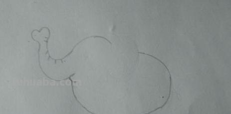大象的简笔画怎么画 儿童简笔画：大象的最简单画法？