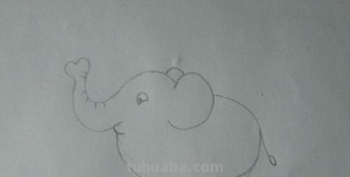 大象的简笔画怎么画 儿童简笔画：大象的最简单画法？