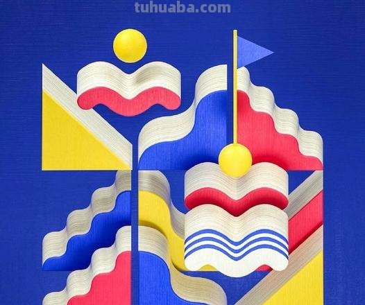 几何色彩图：美轮美奂的几何图形与色彩的完美结合 