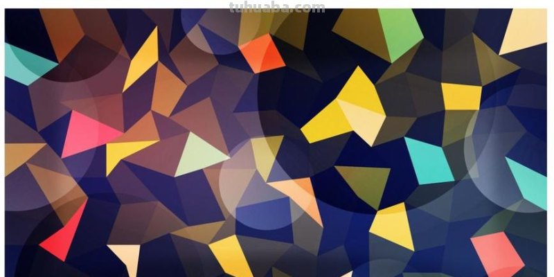几何色彩图：美轮美奂的几何图形与色彩的完美结合 