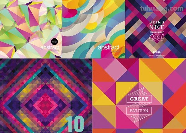 几何色彩图：美轮美奂的几何图形与色彩的完美结合 