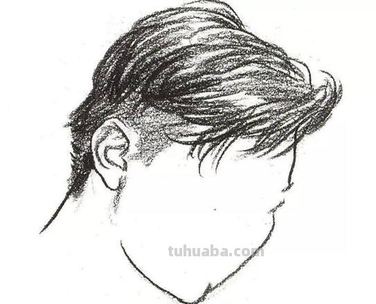 速写帅哥头 速描人头像头发应该怎样画？速写画的头发留白好不留白好？