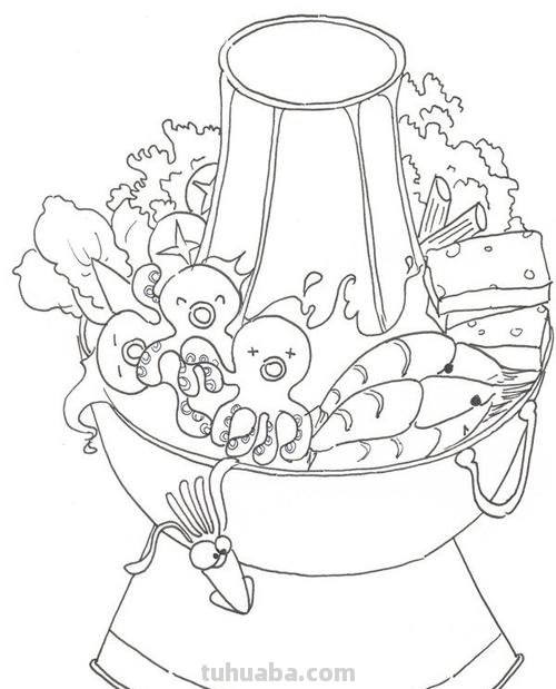 设计速写火锅 火锅怎么画简笔画？