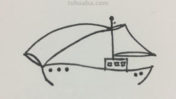怎么画船简笔画图片 正方形简笔画之如何画轮船？