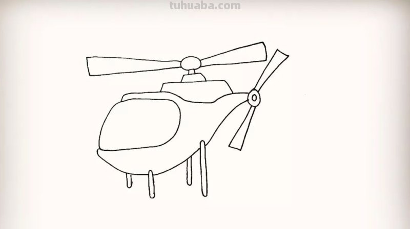 「简笔画」 炫酷的直升飞机绘画教程， 分分钟学会