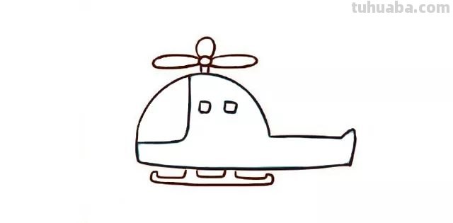 「简笔画」 炫酷的直升飞机绘画教程， 分分钟学会