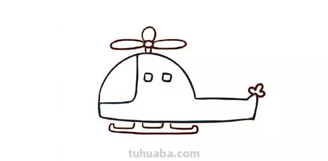 「简笔画」 炫酷的直升飞机绘画教程， 分分钟学会