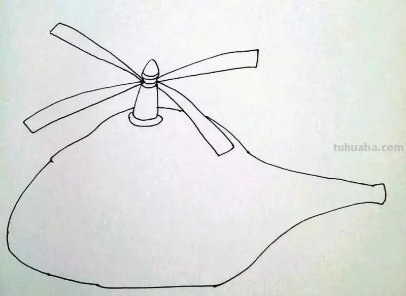 「简笔画」 炫酷的直升飞机绘画教程， 分分钟学会