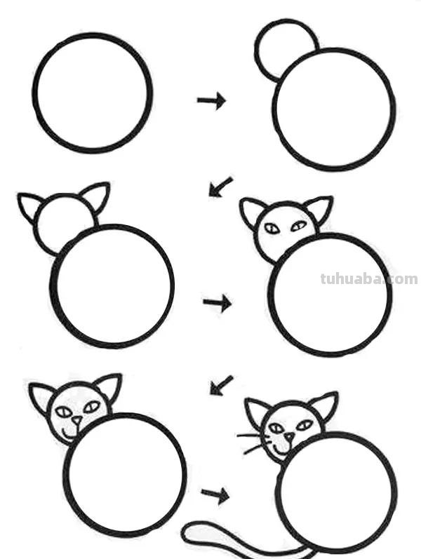 儿童简笔画大全,学习不同的形状画简笔画,动物简笔画,简单可爱 儿童简笔画大全,学习不同的形状画简笔画,动物简笔画,简单可爱