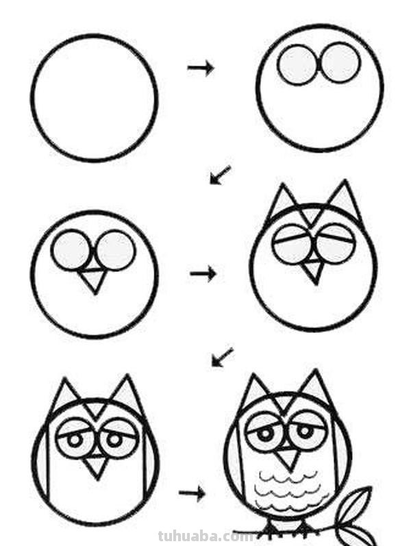 儿童简笔画大全,学习不同的形状画简笔画,动物简笔画,简单可爱 儿童简笔画大全,学习不同的形状画简笔画,动物简笔画,简单可爱