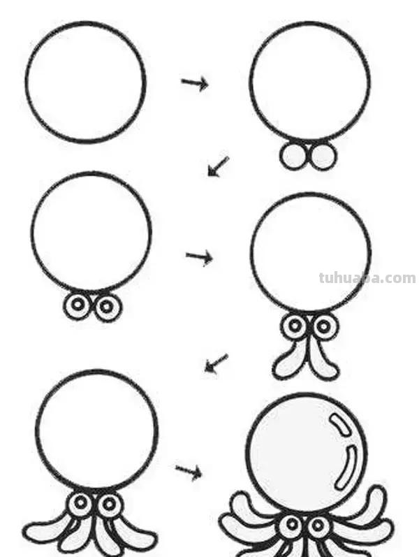 儿童简笔画大全,学习不同的形状画简笔画,动物简笔画,简单可爱 儿童简笔画大全,学习不同的形状画简笔画,动物简笔画,简单可爱