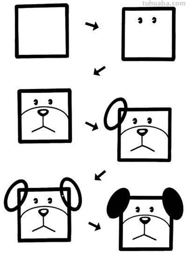 儿童简笔画大全,学习不同的形状画简笔画,动物简笔画,简单可爱 儿童简笔画大全,学习不同的形状画简笔画,动物简笔画,简单可爱