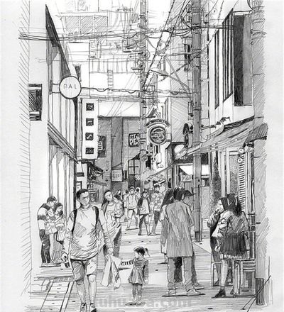 郊区速写场景 速写街景十个技巧？