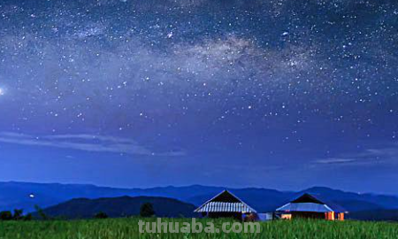 稻穗低垂着头,稻田像一块月光镀亮的银毯用了什么修辞手法?