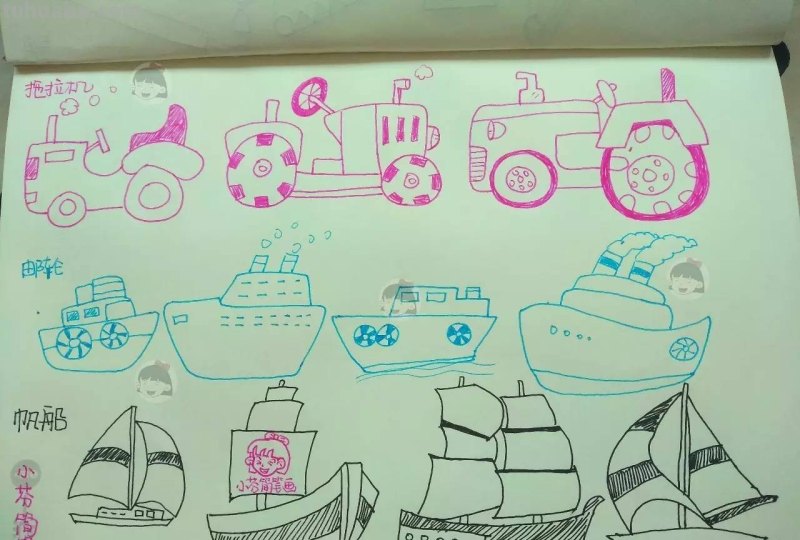 和孩子一起学习简笔画：交通工具