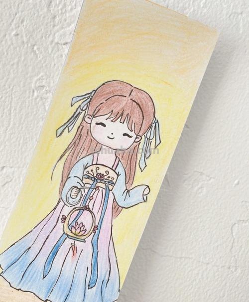 国风书签怎么画彩铅 书签怎么做古风彩铅？